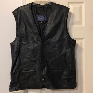 Men’s leather vest xxl